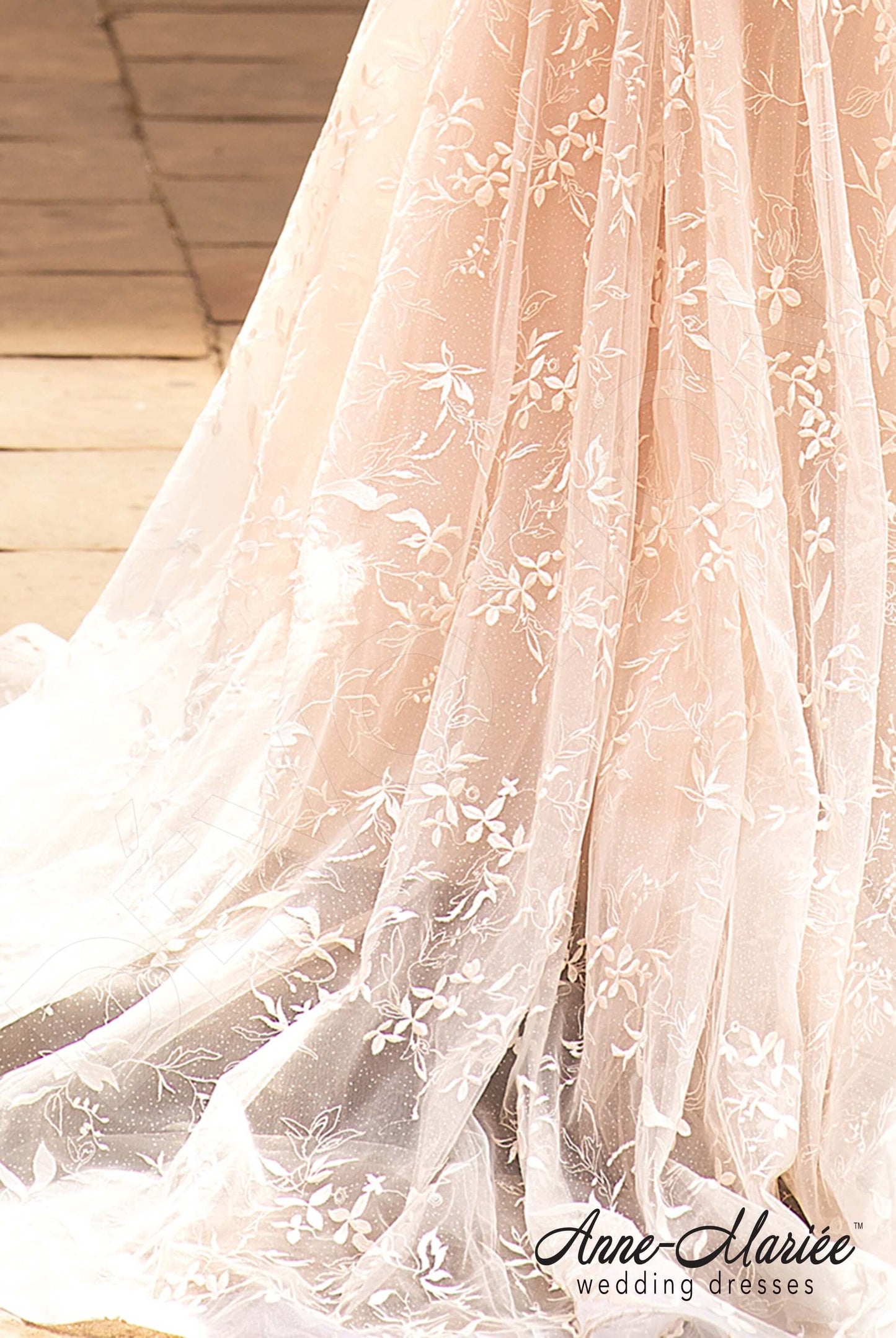 Mariotta Open back A-line Sleeveless Wedding Dress 6