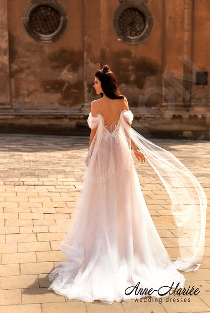 Sibilla Illusion back A-line Sleeveless Wedding Dress Back