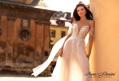Sibilla Illusion back A-line Sleeveless Wedding Dress 4