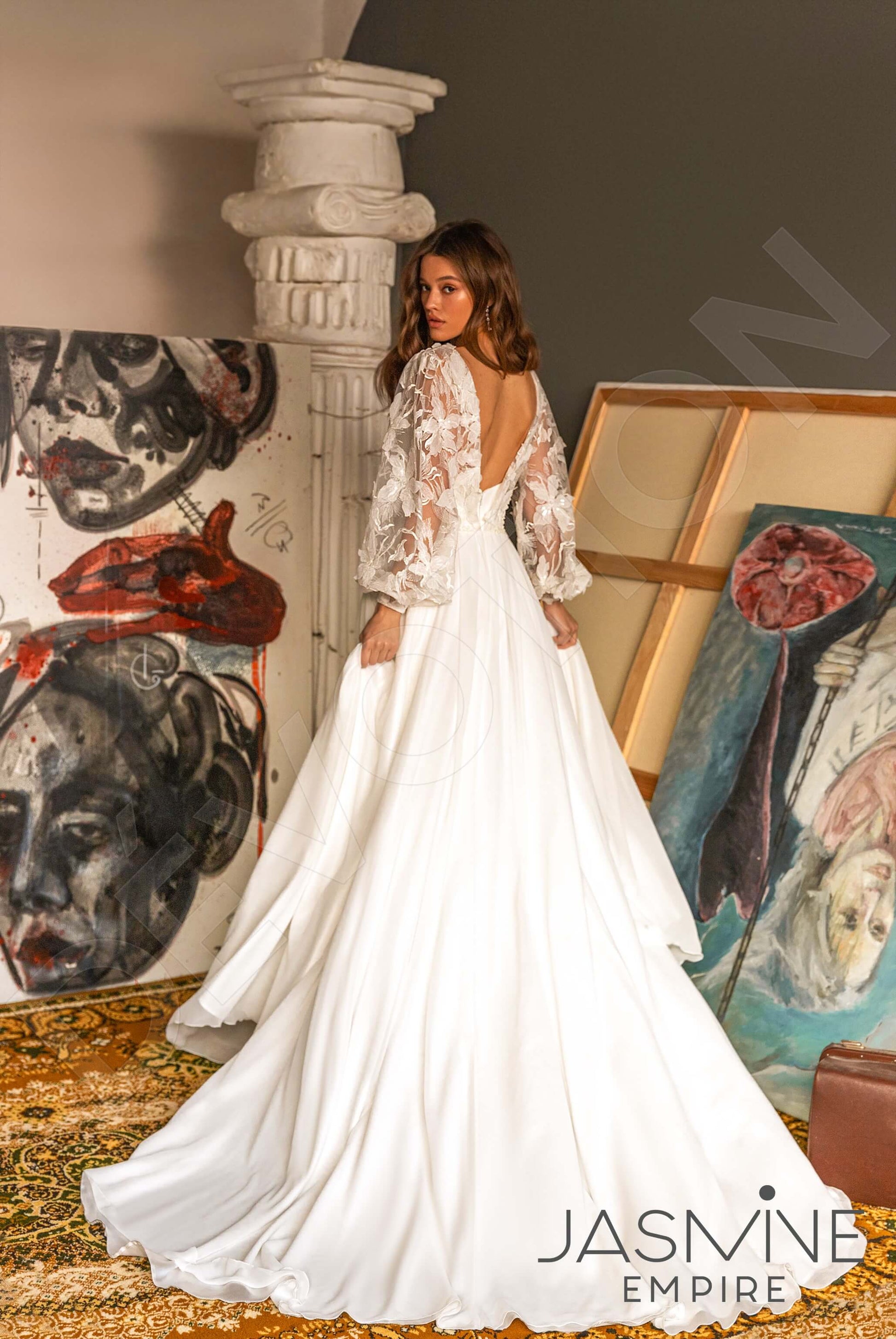 Emma A-line Sweetheart Ivory Wedding dress