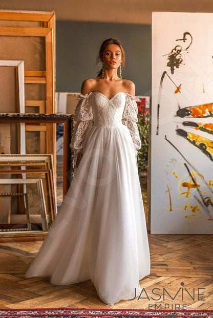 Hayden Open back A-line Long sleeve Wedding Dress 6