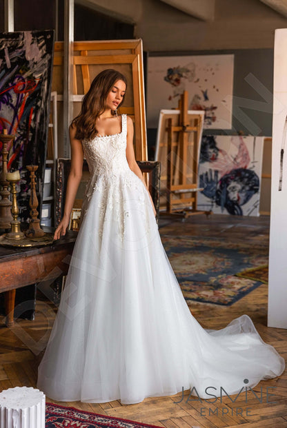 Lorella Open back A-line Sleeveless Wedding Dress 5