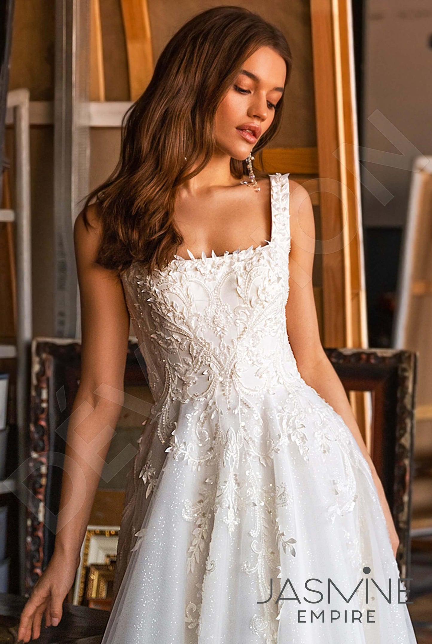 Lorella Open back A-line Sleeveless Wedding Dress 4