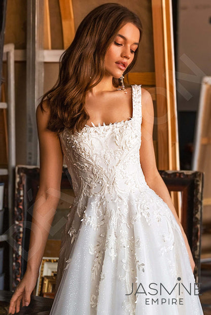 Lorella Open back A-line Sleeveless Wedding Dress 4