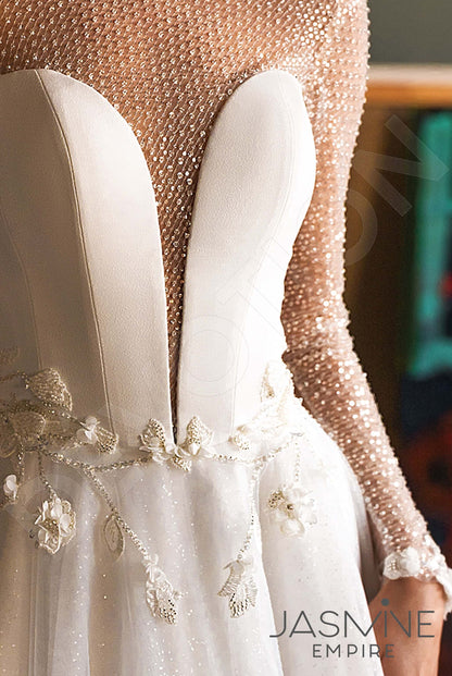 Mariella Full back A-line Long sleeve Wedding Dress 7
