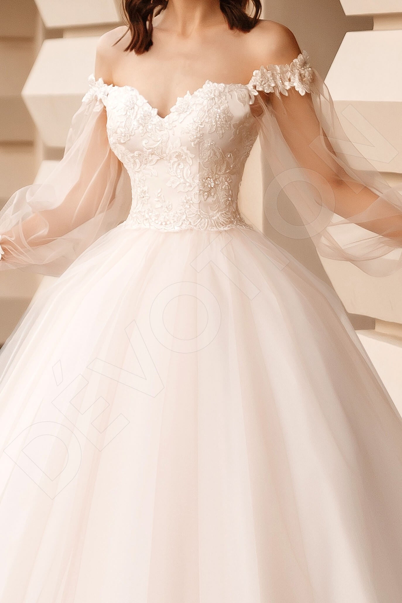Camilla Full back Princess/Ball Gown Long sleeve Wedding Dress 2