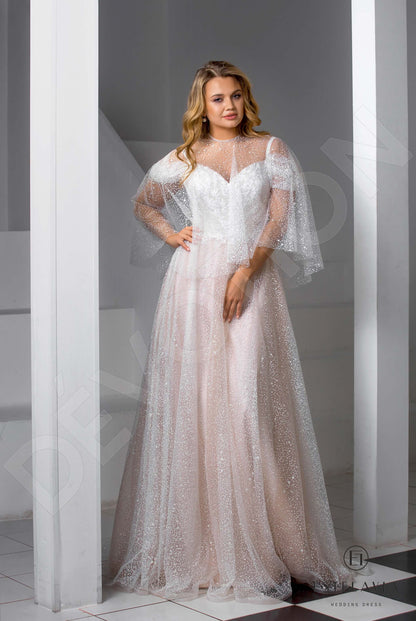 Alfeni Open back A-line Straps Wedding Dress 4