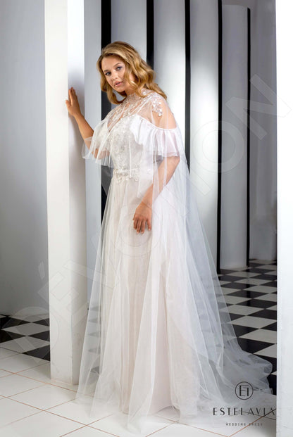 Minna Open back A-line Straps Wedding Dress 7