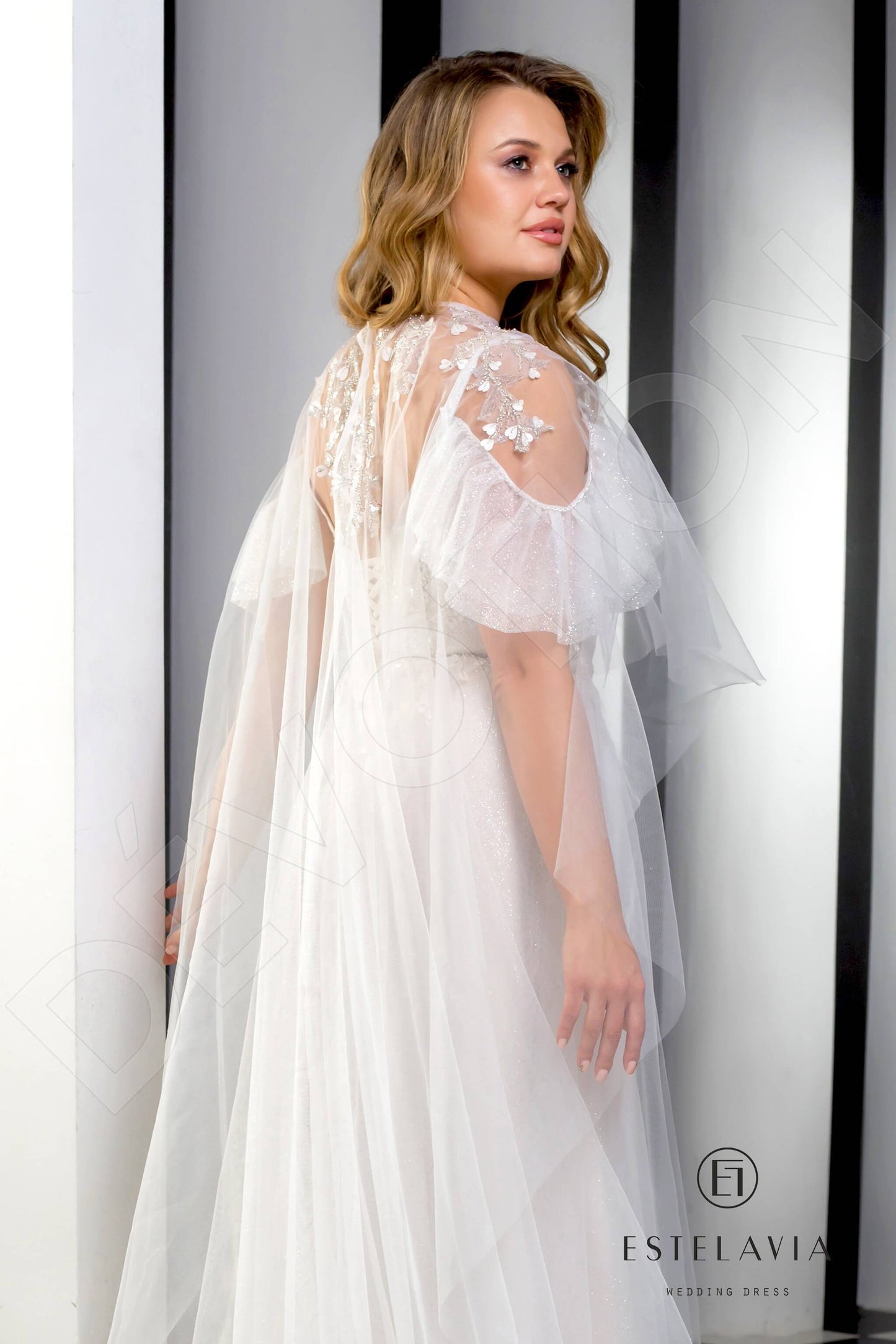 Minna Open back A-line Straps Wedding Dress 6