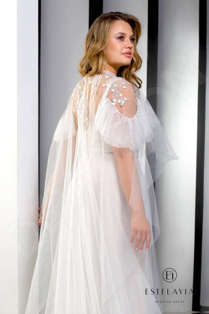 Minna Open back A-line Straps Wedding Dress 6
