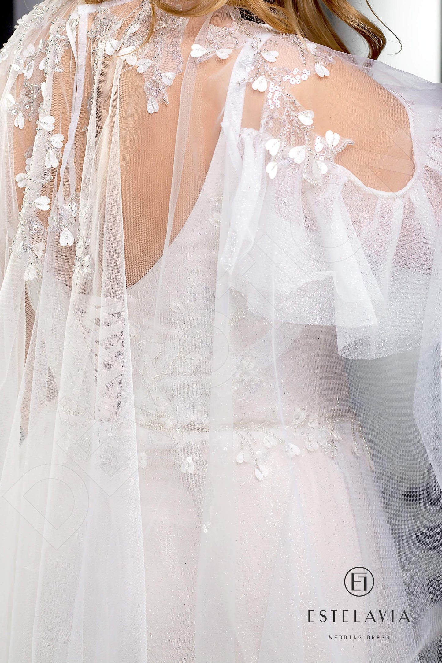 Minna Open back A-line Straps Wedding Dress 8
