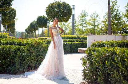 Shantel Full back A-line Sleeveless Wedding Dress 5