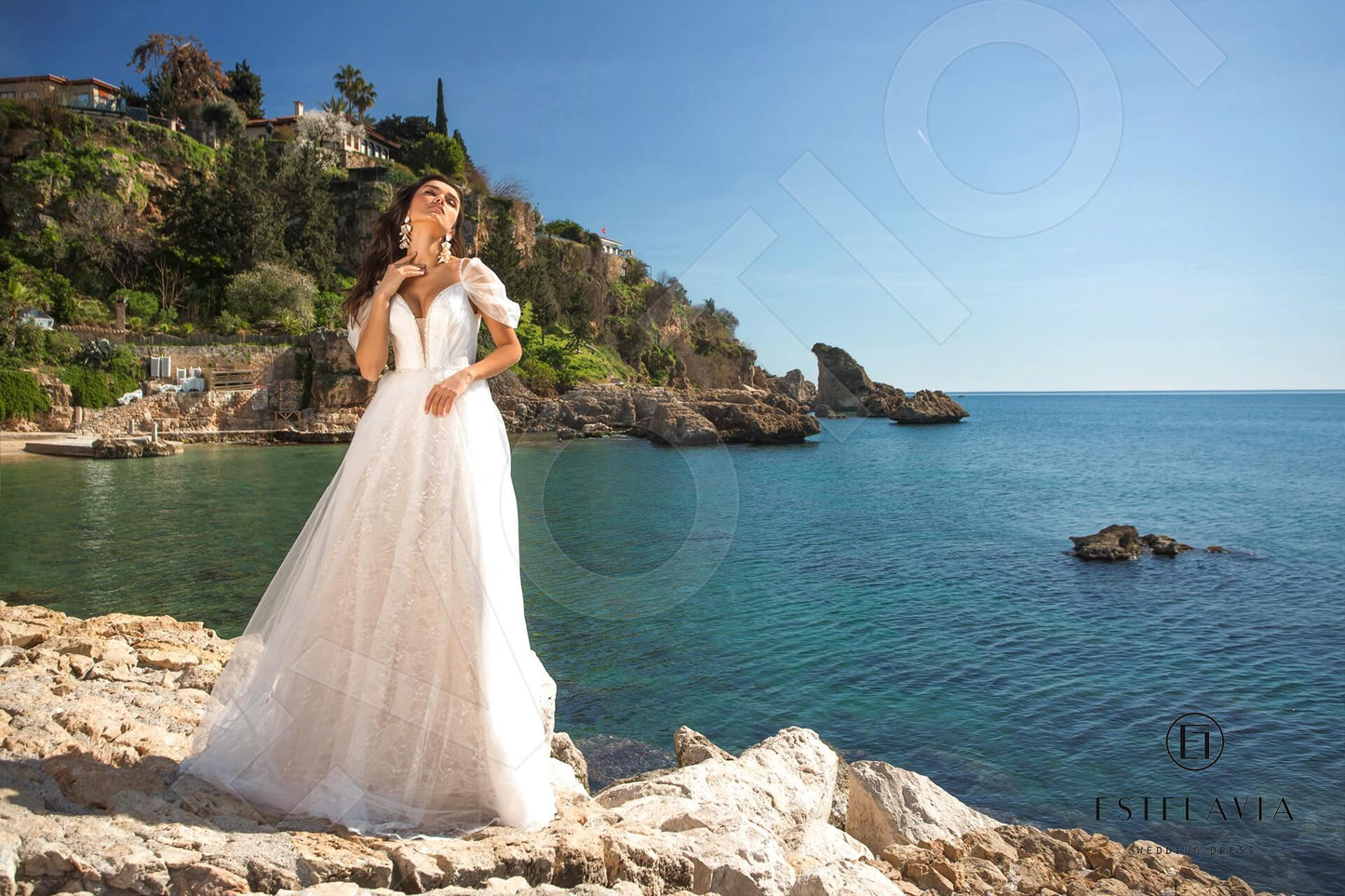 Fiona Open back A-line Straps Wedding Dress 4