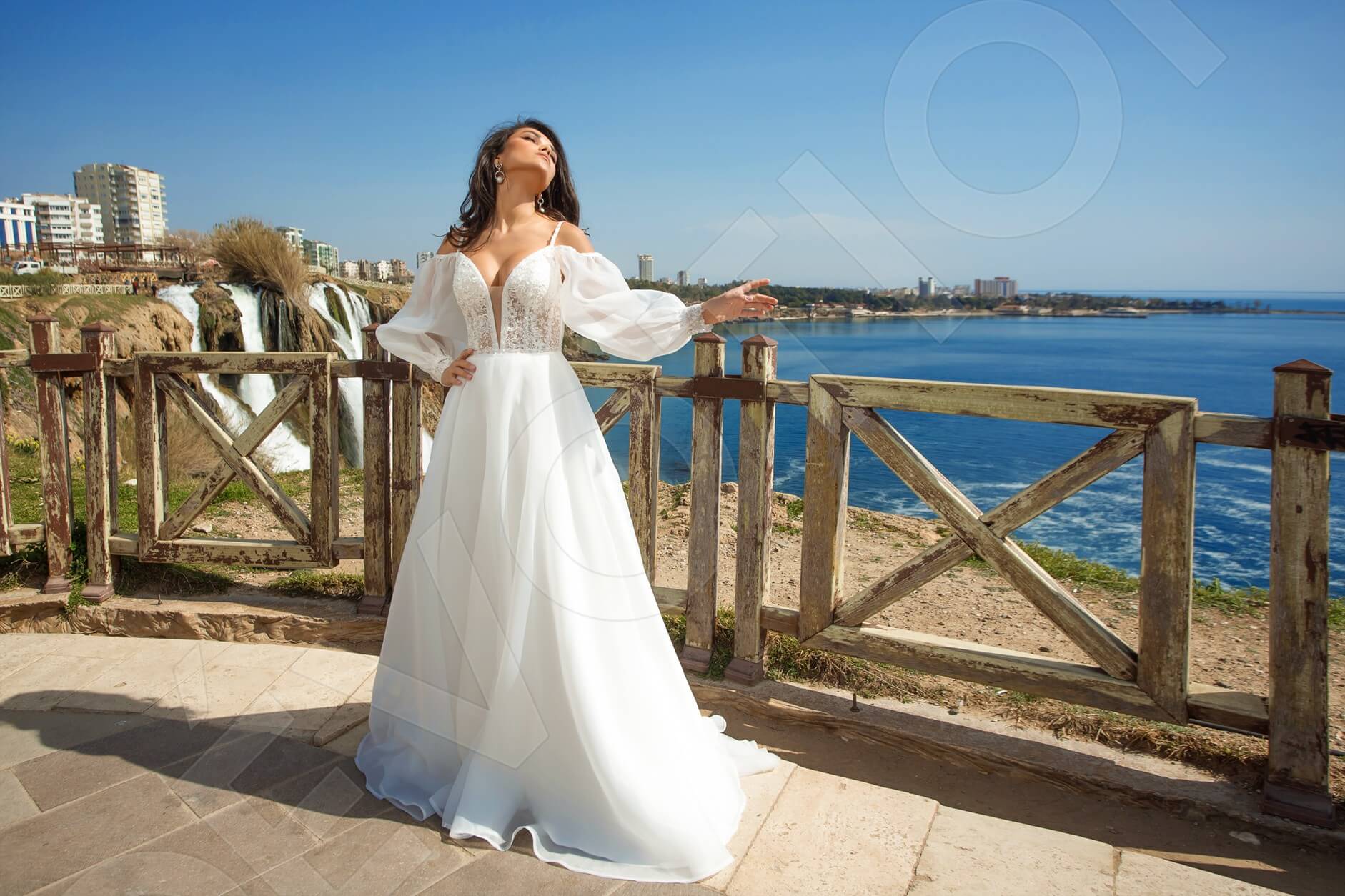 Estefania A-line Sweetheart Milk Wedding dress