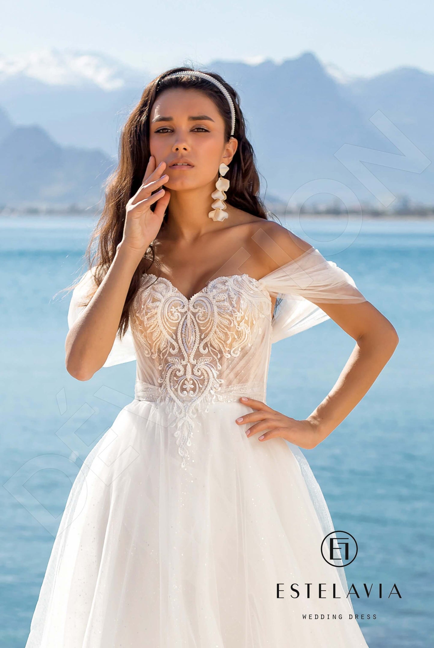 Lexa Open back A-line Long sleeve Wedding Dress 6