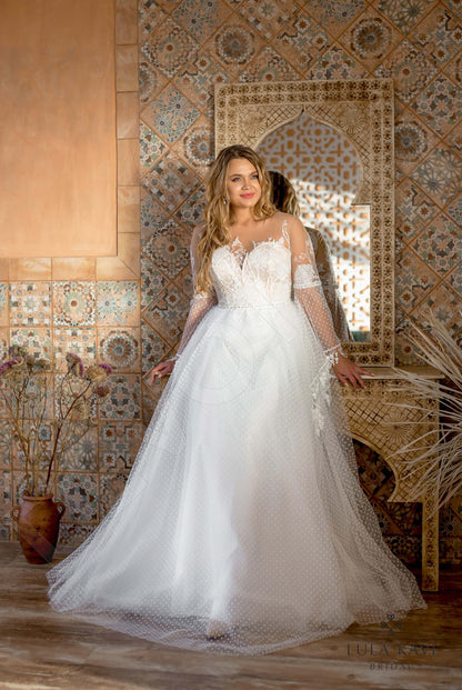 Atalie Full back A-line Long sleeve Wedding Dress 5