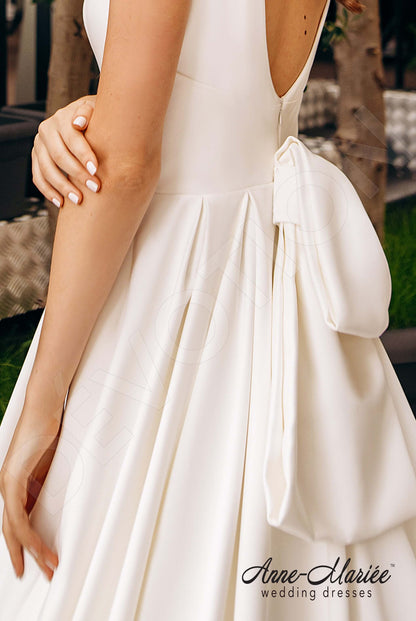 Rubin Open back A-line Sleeveless Wedding Dress 7