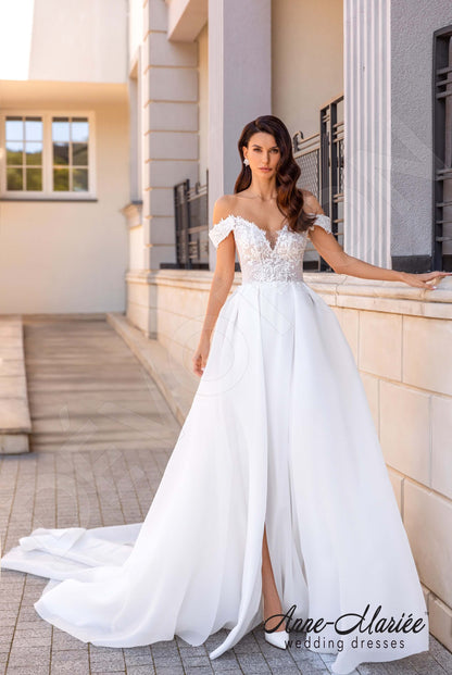 Felis A-line Straps Open back Wedding Dress 5