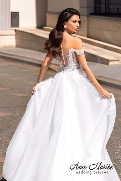 Felis A-line Straps Open back Wedding Dress 3