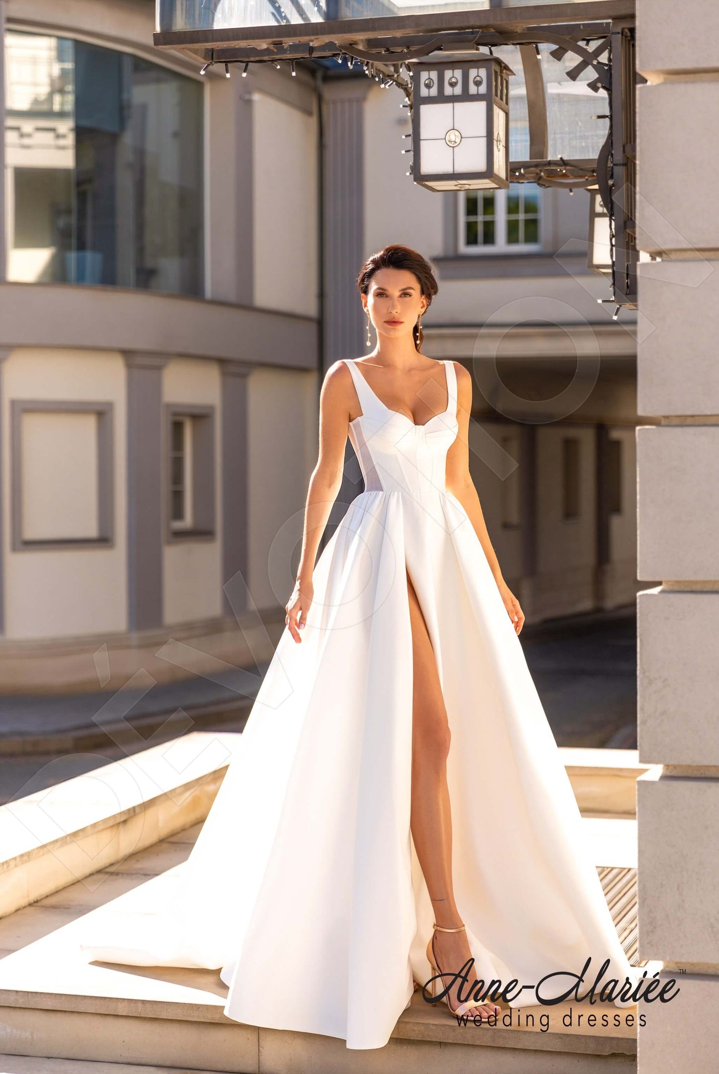 Ketrin Open back A-line Straps Wedding Dress 6