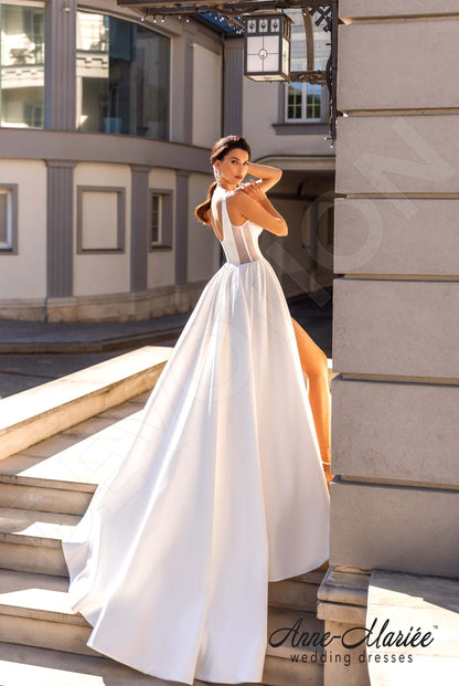 Ketrin Open back A-line Straps Wedding Dress Back