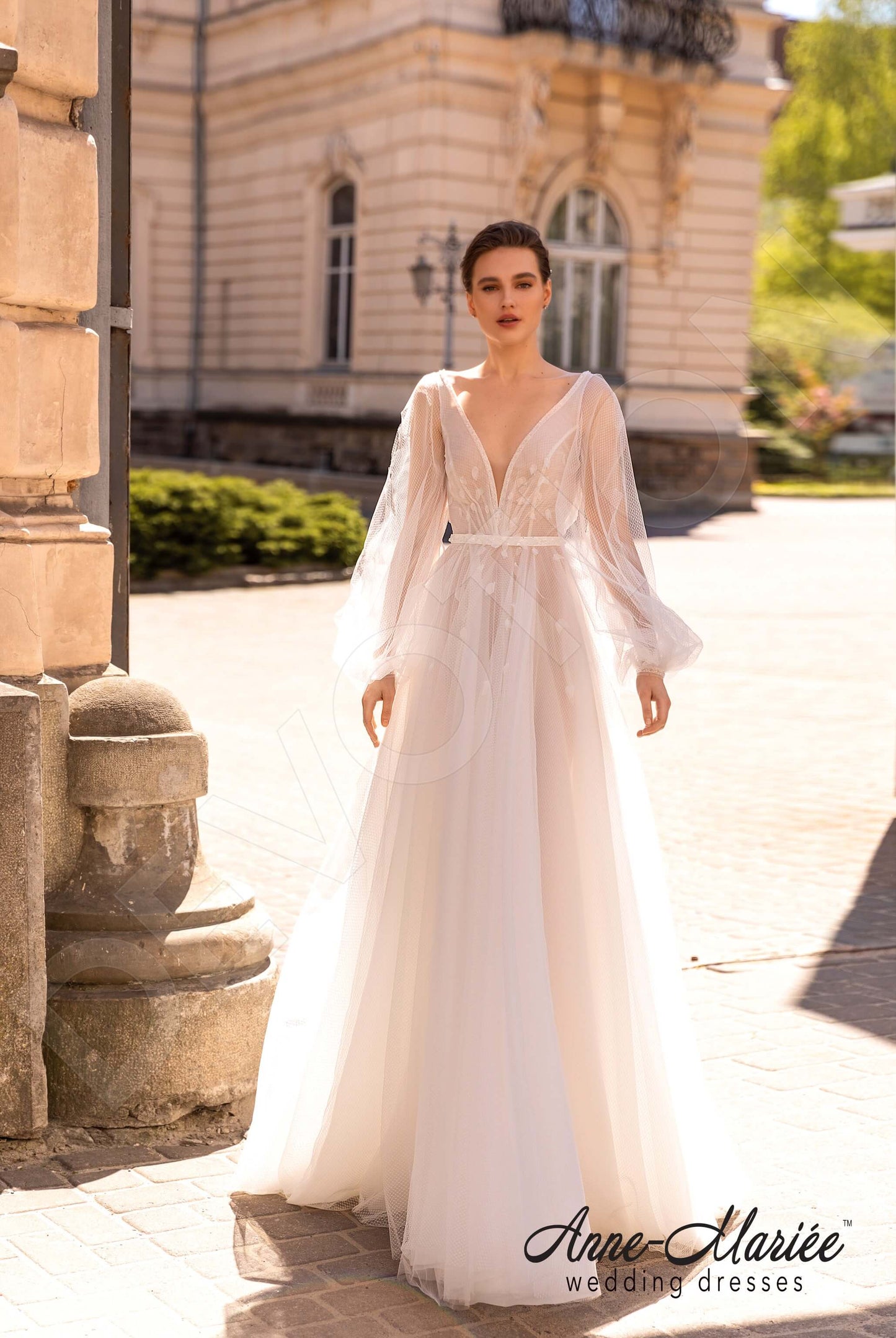 Sophie Open back A-line Long sleeve Wedding Dress 5